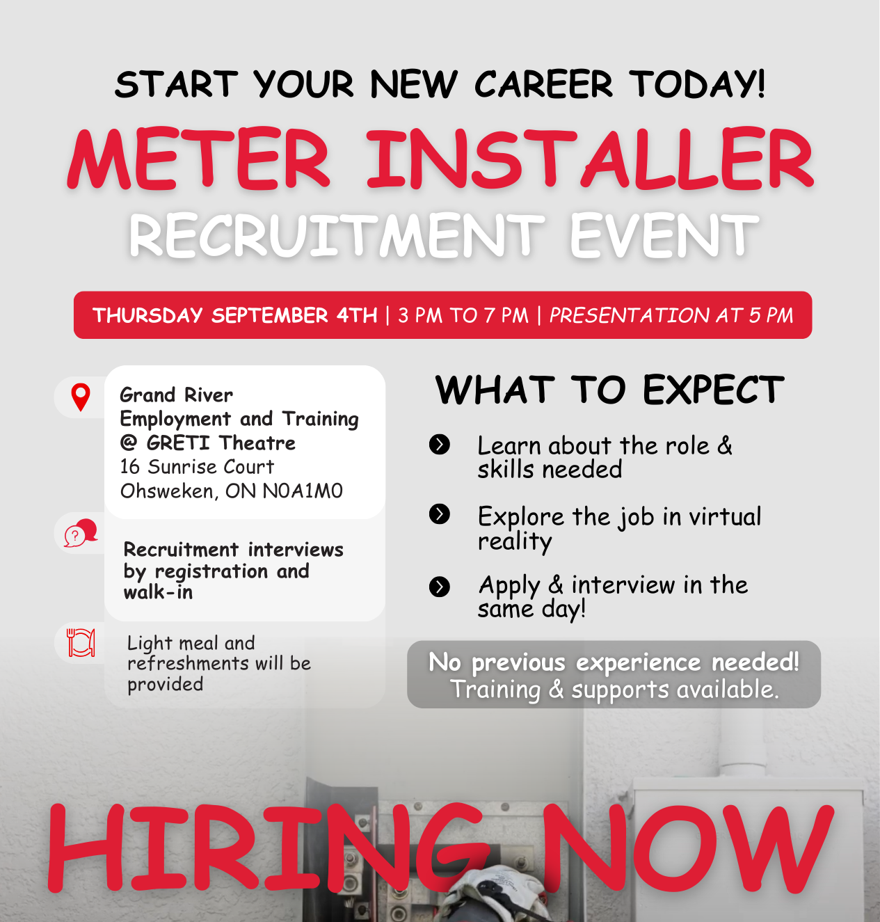 Meter Installer Recruitment Event