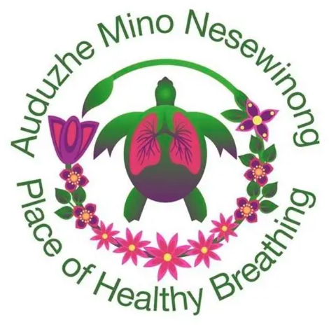Auduzhe Mino Nesewinong (Place of Healthy Breathing)  Logo